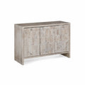 Sideboard Akazienholz Grau 140x40x85 cm