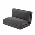 Klappbares Sofabett aus Cord Dunkelgrau 80x75x40 cm