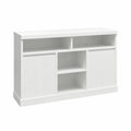 Weißes MDF-Sideboard mit Regalen 120x35x90 cm